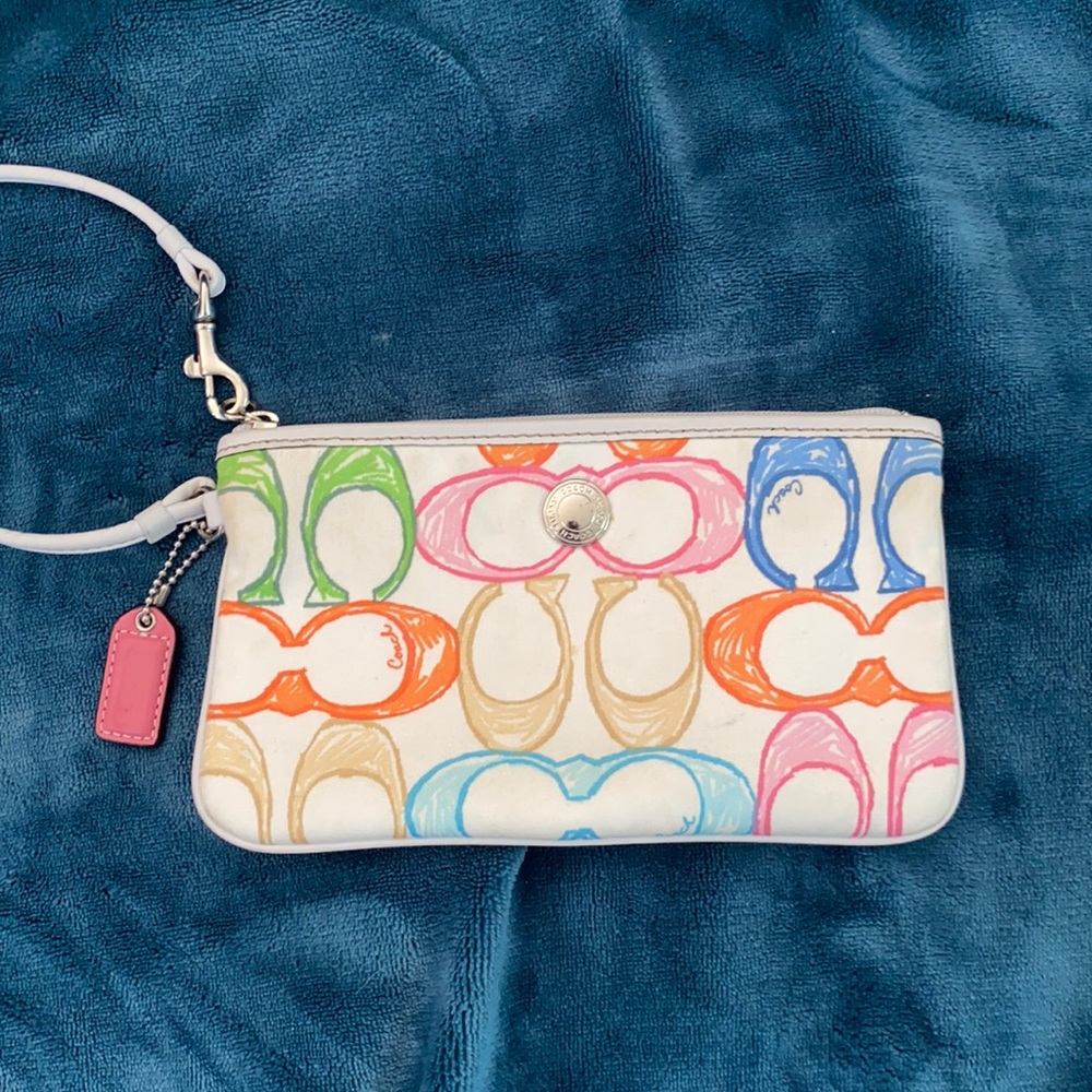 Summer Coach Wristlet.